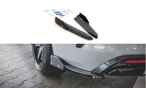 Maxton Design - Rear Side Splitters V.2 + Flaps Skoda Octavia RS MK4