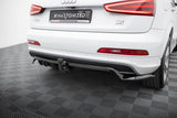 Maxton Design - Central Rear Splitter (with Vertical Bars) Audi Q3 S-Line 8U Rear Diffuser Maxton Design royalty-bespoke.myshopify.com