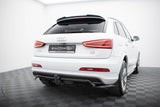 Maxton Design - Central Rear Splitter (with Vertical Bars) Audi Q3 S-Line 8U Rear Diffuser Maxton Design royalty-bespoke.myshopify.com