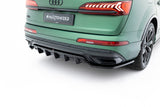 Maxton Design - Rear Splitter (with Vertical Bars) Audi Q7 S-Line MK2 (Facelift) - Royal Body Kits