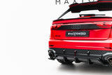 Maxton Design - Rear Splitter (with Vertical Bars) Audi RSQ8 MK1 (Facelift) - Royal Body Kits