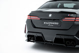 Maxton Design - Rear Splitter (with Vertical Bars) BMW M5 Sedan / Touring G90 - Royal Body Kits