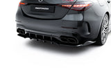 Maxton Design - Rear Splitter (with Vertical Bars) Mercedes Benz C63 AMG Sedan W206 / Estate S206 - Royal Body Kits