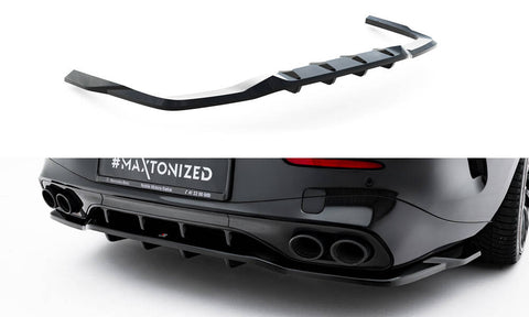 Maxton Design - Rear Splitter (with Vertical Bars) Mercedes Benz CLE53 AMG C236 without Aero Pack - Royal Body Kits