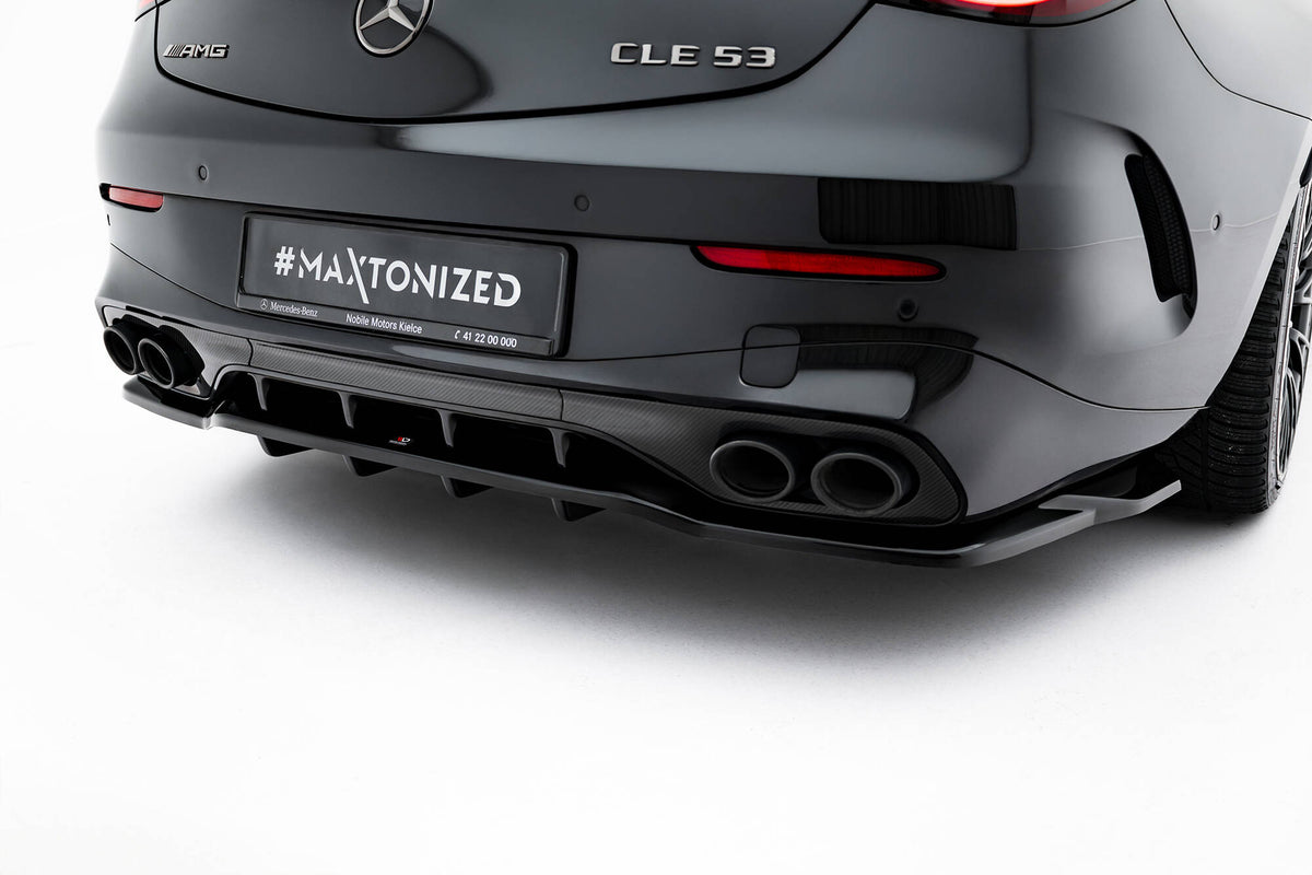 Maxton Design - Rear Splitter (with Vertical Bars) Mercedes Benz CLE53 ...