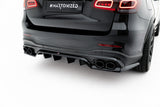 Maxton Design - Rear Splitter (with Vertical Bars) Mercedes Benz GLC43 AMG SUV X253 (Facelift) - Royal Body Kits
