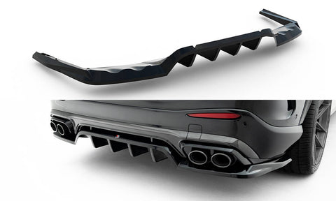 Maxton Design - Rear Splitter (with Vertical Bars) Mercedes Benz GLC43 AMG X254 - Royal Body Kits