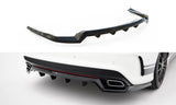 Maxton Design - Rear Splitter (with Vertical Bars) Mercedes Benz CLA-Class AMG-Line C117 Rear Diffuser Maxton Design royalty-bespoke.myshopify.com