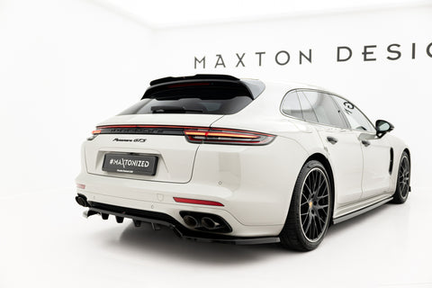 Maxton Design - Rear Splitter (with Vertical Bars) Porsche Panamera GTS Sport Turismo 971 (Facelift) - Royal Body Kits