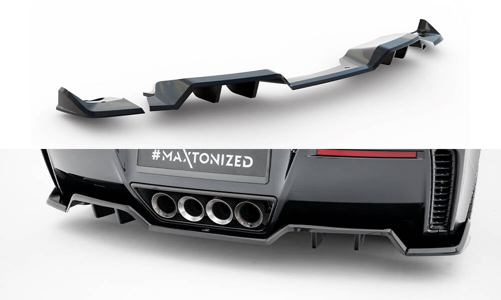 Maxton Design - Rear Splitter (with Vertical Bars) + Rear Side ...