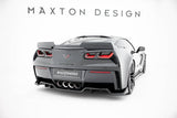 Maxton Design - Rear Splitter (with Vertical Bars) + Rear Side Splitters Chevrolet Corvette Z06 C7 Rear Diffuser Maxton Design royalty-bespoke.myshopify.com