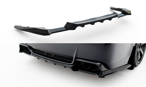Maxton Design - Rear Splitter (with Vertical Bars) Subaru Impreza WRX STI MK3 (Facelift) - Royal Body Kits