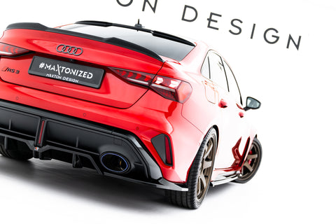 Maxton Design - Rear Splitter (with Vertical Bars) V.1 Audi RS3 Sedan 8Y (Facelift) - Royal Body Kits