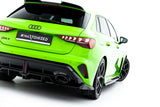 Maxton Design - Rear Splitter (with Vertical Bars) V.1 Audi RS3 Sportback 8Y (Facelift) - Royal Body Kits