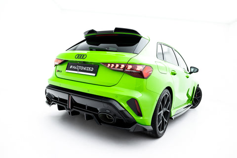 Maxton Design - Rear Splitter (with Vertical Bars) V.1 Audi RS3 Sportback 8Y (Facelift) - Royal Body Kits