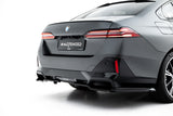 Maxton Design - Rear Splitter (with Vertical Bars) V.1 BMW Series 5 / i5 M-Pack Sedan / Touring G60 / G61 - Royal Body Kits
