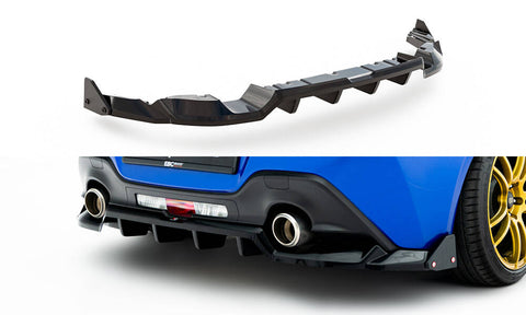 Maxton Design - Rear Splitter (with Vertical Bars) V.1 + Flaps Subaru BRZ MK2 - Royal Body Kits