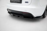 Maxton Design - Rear Splitter (with Vertical Bars) V.1 Tesla Model 3 Performance MK1 (Facelift) - Royal Body Kits