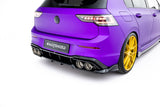 Maxton Design - Rear Splitter (with Vertical Bars) V.1 Volkswagen Golf R MK8 (Facelift) - Royal Body Kits