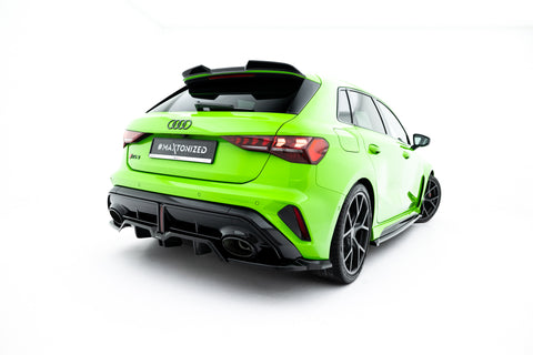 Maxton Design - Rear Splitter (with Vertical Bars) V.2 Audi RS3 Sportback 8Y (Facelift) - Royal Body Kits