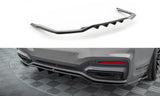 Maxton Design - Central Rear Splitter (with Vertical Bars) V.2 BMW Series 7 M-Pack G11 (Facelift) Rear Diffuser Maxton Design royalty-bespoke.myshopify.com