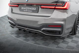 Maxton Design - Central Rear Splitter (with Vertical Bars) V.2 BMW Series 7 M-Pack G11 (Facelift) Rear Diffuser Maxton Design royalty-bespoke.myshopify.com