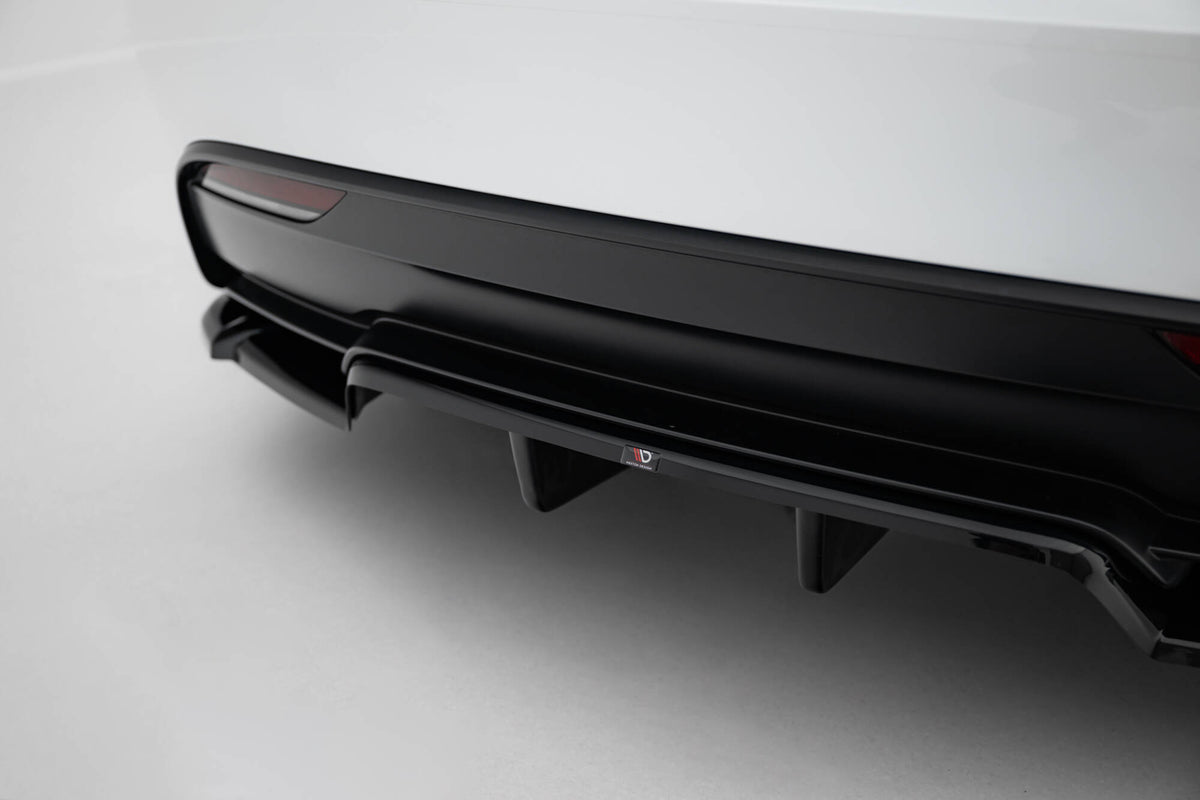 Maxton Design - Rear Splitter (with Vertical Bars) V.2 Tesla Model 3 ...