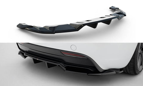 Maxton Design - Rear Splitter (with Vertical Bars) V.2 Tesla Model 3 Performance MK1 (Facelift) - Royal Body Kits