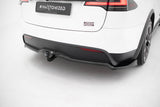 Maxton Design - Rear Splitter (with Vertical Bars) V.2 Tesla Model X MK1 (Facelift) Rear Diffuser Maxton Design royalty-bespoke.myshopify.com