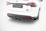 Maxton Design - Rear Splitter (with Vertical Bars) V.2 Tesla Model X MK1 (Facelift) Rear Diffuser Maxton Design royalty-bespoke.myshopify.com
