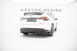 Maxton Design - Rear Splitter (with Vertical Bars) V.2 Tesla Model X MK1 (Facelift) Rear Diffuser Maxton Design royalty-bespoke.myshopify.com