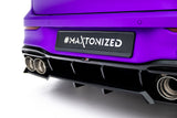 Maxton Design - Rear Splitter (with Vertical Bars) V.2 Volkswagen Golf R MK8 (Facelift) - Royal Body Kits