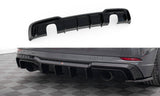 Maxton Design - Rear Valance Audi A3 S-Line Sportback 8V Facelift (version with Single Exhaust on Both Sides) Rear Diffuser Maxton Design royalty-bespoke.myshopify.com