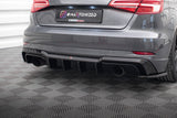 Maxton Design - Rear Valance Audi A3 S-Line Sportback 8V Facelift (version with Single Exhaust on Both Sides) Rear Diffuser Maxton Design royalty-bespoke.myshopify.com