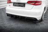 Maxton Design - Rear Valance Audi A3 S-Line Sportback 8V (Version with Single Exhaust on One Side) - Royal Body Kits