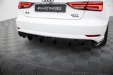 Maxton Design - Rear Valance Audi A3 Sedan 8V Facelift (Version with Single Exhaust on Both Sides) - Royal Body Kits