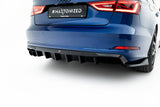 Maxton Design - Rear Valance Audi A3 Sedan 8V (Single Side Dual Exhaust Version) - Royal Body Kits