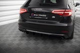 Maxton Design - Rear Valance (version with double exhaust tip) Audi A3 8V Sportback (Facelift) Rear Diffuser Maxton Design royalty-bespoke.myshopify.com