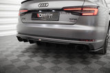 Maxton Design - Rear Valance Audi A4 S-Line B9 (Version with Single Exhaust on Both Sides) - Royal Body Kits