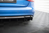 Maxton Design - Rear Valance Audi A4 S-Line Sedan / Avant B8 (Version with Single Exhaust on Both Sides) - Royal Body Kits