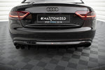 Maxton Design - Rear Valance Audi A5 S-Line Coupe / Cabrio 8T (Single Side Dual Exhaust Version)