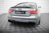 Maxton Design - Rear Valance Audi A5 S-Line Coupe / Sportback 8T Facelift (Single Side Dual Exhaust Version) Rear Diffuser Maxton Design royalty-bespoke.myshopify.com