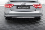 Maxton Design - Rear Valance Audi A5 S-Line Coupe 8T Facelift (version with Single Exhaust on Both Sides)