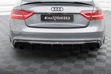 Maxton Design - Rear Valance Audi A5 S-Line Coupe 8T Facelift (version with Single Exhaust on Both Sides)