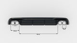 Maxton Design - Rear Valance Audi A5 8T Sportback (Facelift) (Version with Dual Exhaust on Both Sides) - Royal Body Kits