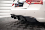 Maxton Design - Rear Valance Audi A5 8T Sportback (Facelift) (Version with Dual Exhaust on One Side) - Royal Body Kits