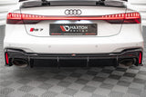 Maxton Design - Rear Valance Audi RS6 C8 / RS7 C8 (Version with Towbar) Rear Diffuser Maxton Design royalty-bespoke.myshopify.com Gloss Black / No Gloss Black No