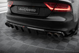 Maxton Design - Rear Valance Audi S7 C7 Rear Diffuser Maxton Design royalty-bespoke.myshopify.com Gloss Black / No / No Gloss Black No No