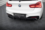 Maxton Design - Rear Valance BMW Series 1 M-Pack F20 (Facelift) (Single Side Dual Exhaust)