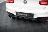Maxton Design - Rear Valance BMW Series 1 M-Pack F20 (Facelift) (Single Side Single Exhaust) Rear Diffuser Maxton Design royalty-bespoke.myshopify.com